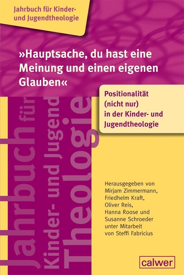 Cover: 9783766845900 | "Hauptsache, du hast eine Meinung und einen eigenen Glauben" | Buch