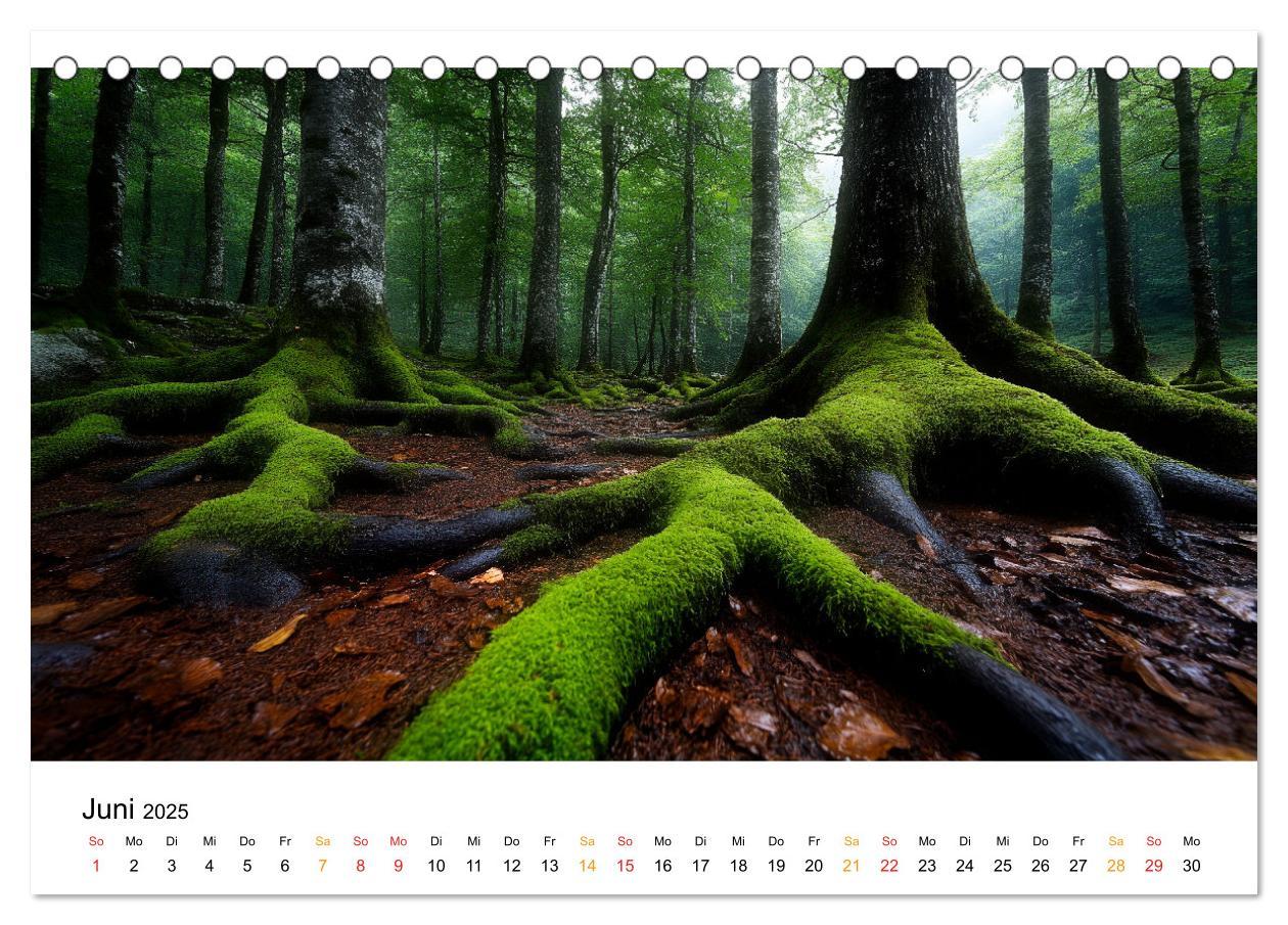 Bild: 9783457224809 | Mystik der Wälder (Tischkalender 2025 DIN A5 quer), CALVENDO...