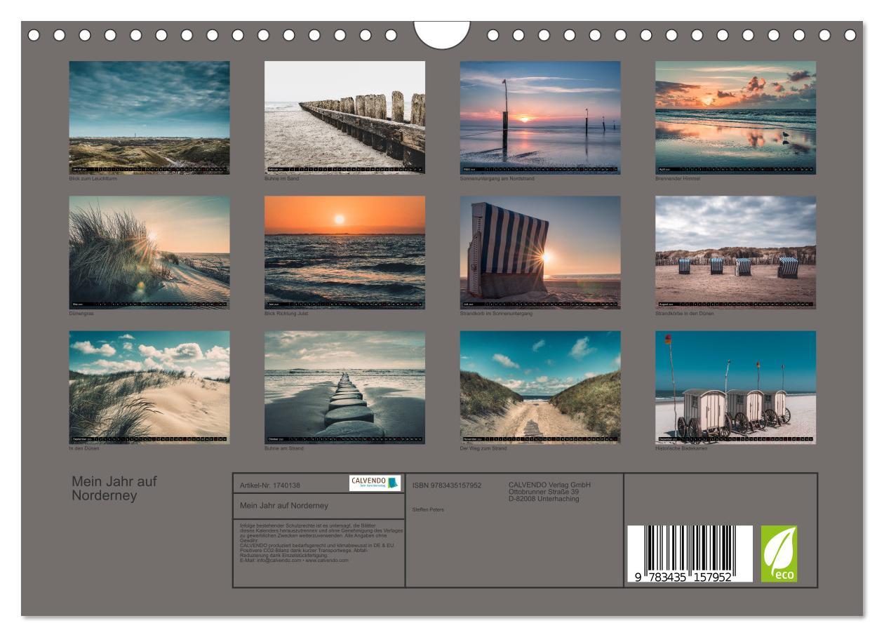 Bild: 9783435157952 | Mein Jahr auf Norderney (Wandkalender 2025 DIN A4 quer), CALVENDO...