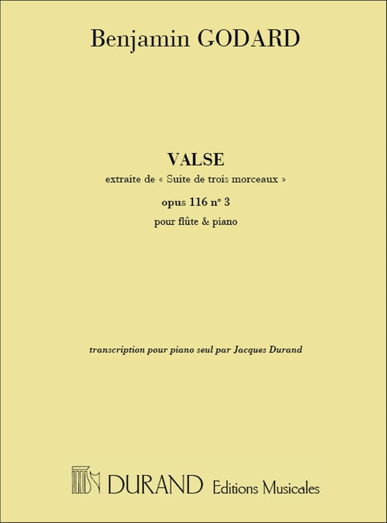 Cover: 9790044025572 | Valse Opus 116 | Benjamin Godard | Partitur | Editions Durand