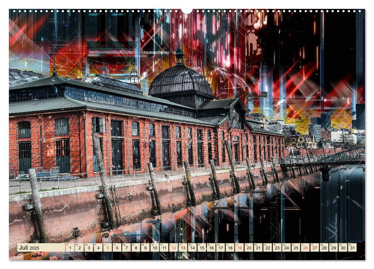 Bild: 9783435266203 | Hamburg abstrakt (Wandkalender 2025 DIN A2 quer), CALVENDO...