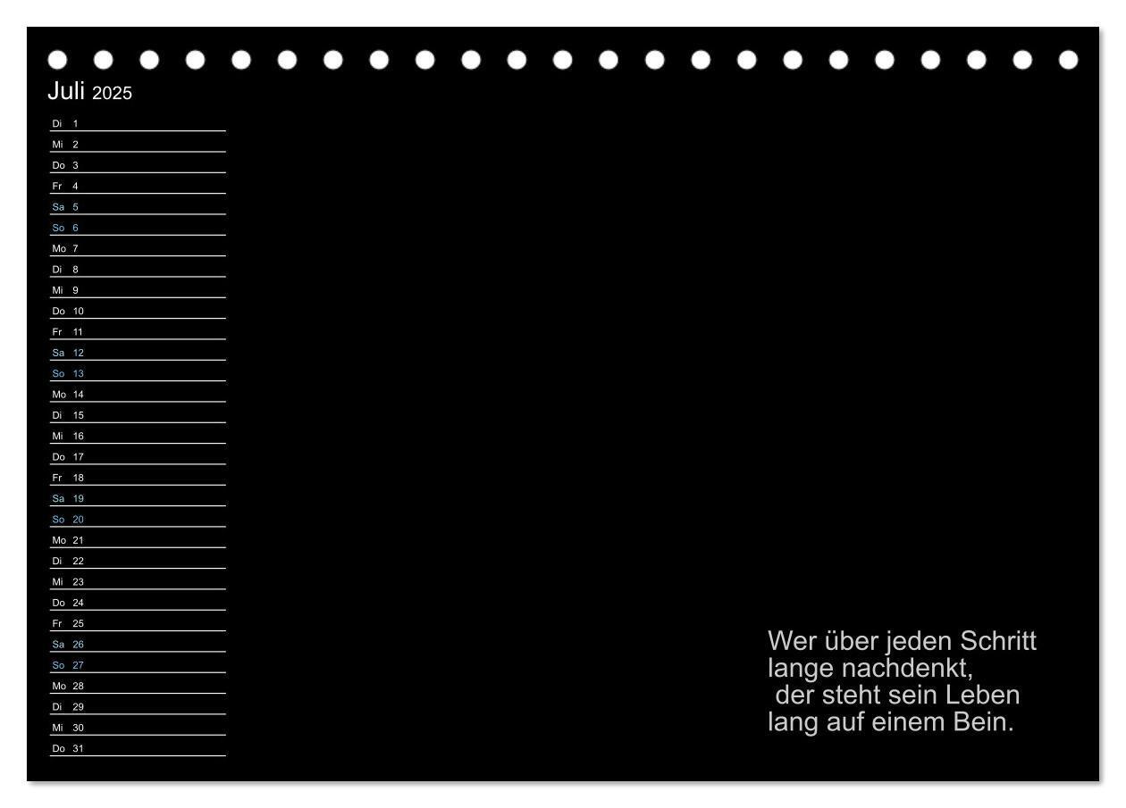 Bild: 9783457167038 | Mein Persönlicher Kalender (Tischkalender 2025 DIN A5 quer),...