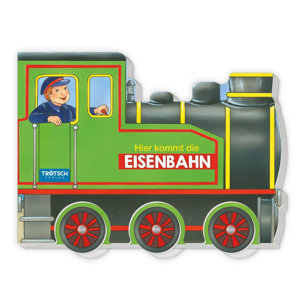 Cover: 9783965528543 | Trötsch Pappenbuch Räderbuch Hier kommt die Eisenbahn | Co.KG | Buch