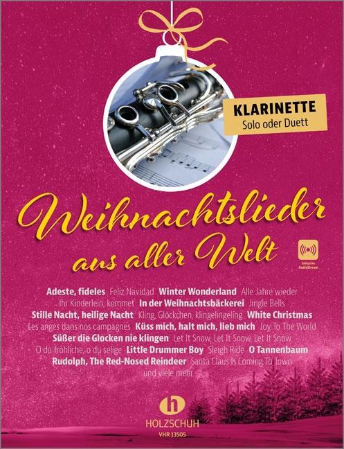 Cover: 9783864341892 | Weihnachtslieder aus aller Welt - Klarinette | Uwe Sieblitz | 44 S.