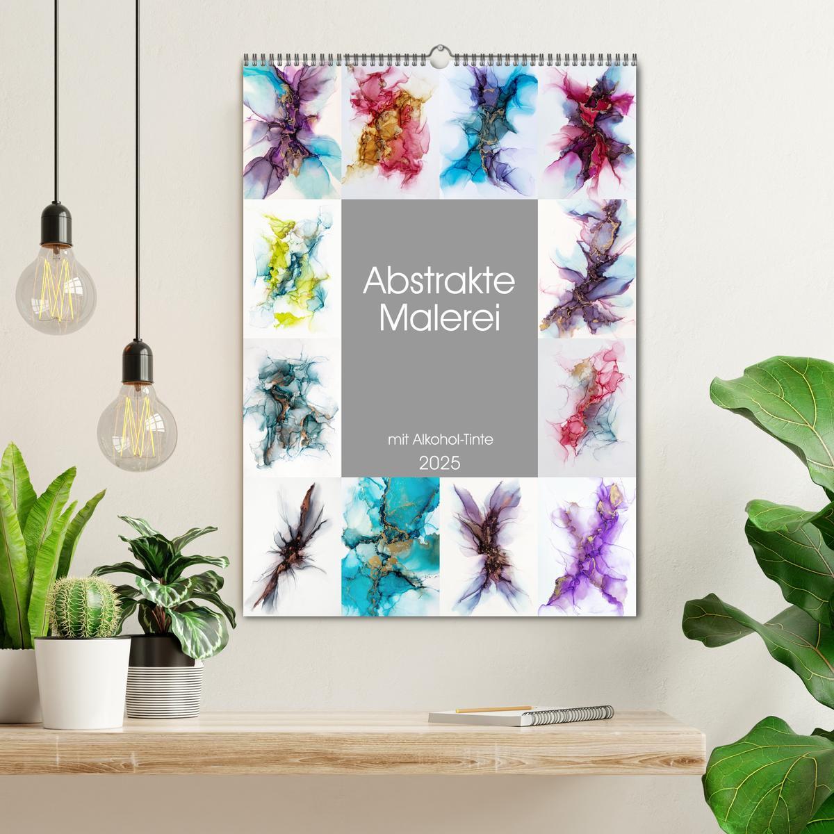 Bild: 9783435921454 | Abstrake Malerei (Wandkalender 2025 DIN A2 hoch), CALVENDO...