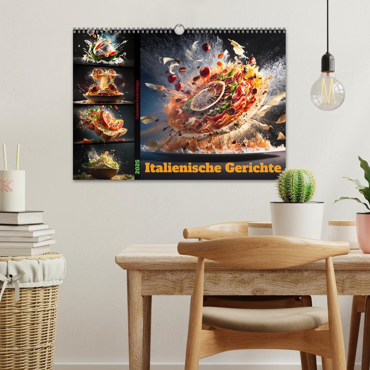 Bild: 9783383904288 | Italienische Gerichte (Wandkalender 2025 DIN A3 quer), CALVENDO...