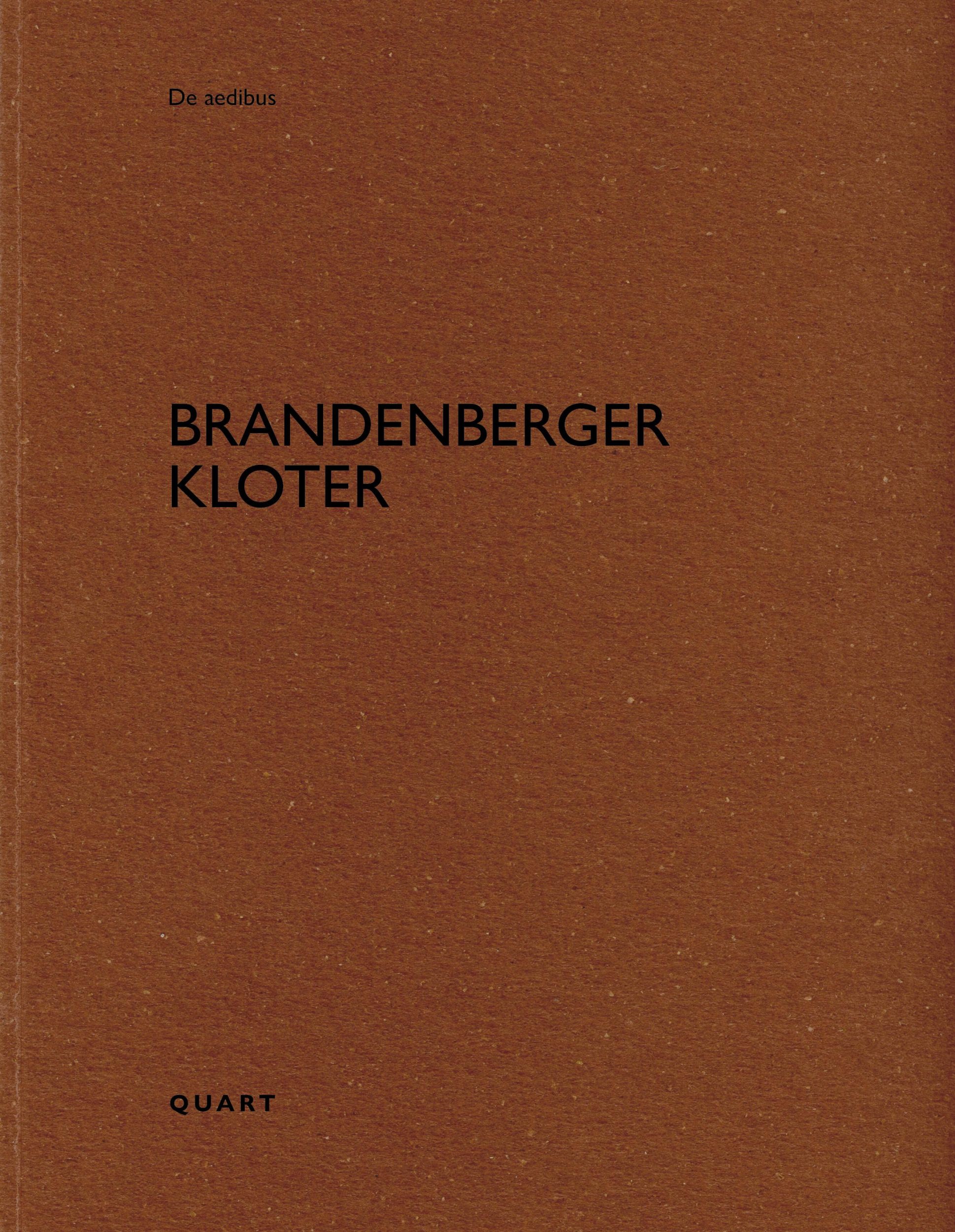 Cover: 9783037612811 | Brandenberger Kloter | deutsch/englisch | Heinz Wirz | Taschenbuch