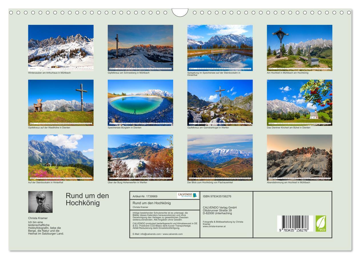 Bild: 9783435156276 | Rund um den Hochkönig (Wandkalender 2025 DIN A3 quer), CALVENDO...