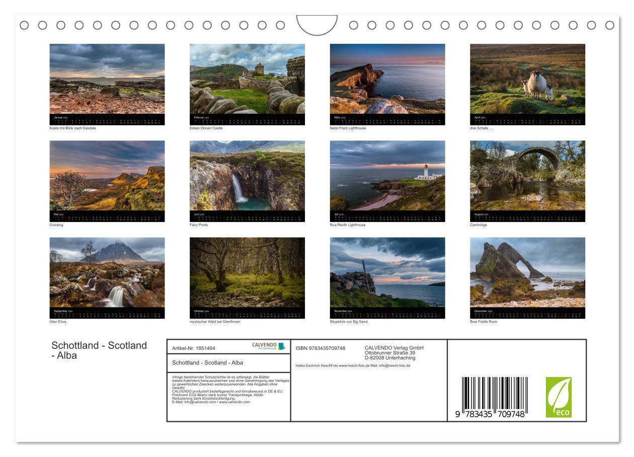 Bild: 9783435709748 | Schottland - Scotland - Alba (Wandkalender 2025 DIN A4 quer),...