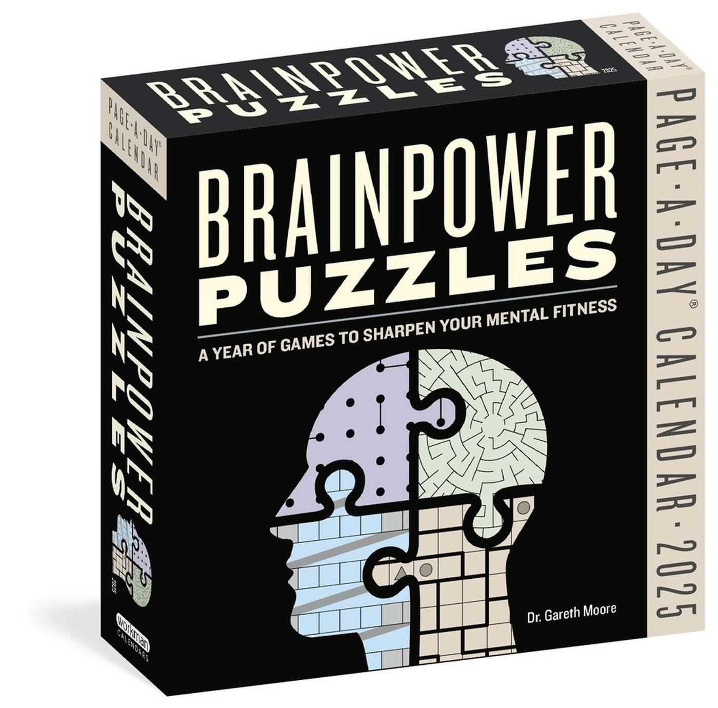 Cover: 9781523526185 | Brainpower Puzzles Page-A-Day(r) Calendar 2025 | Gareth Moore (u. a.)