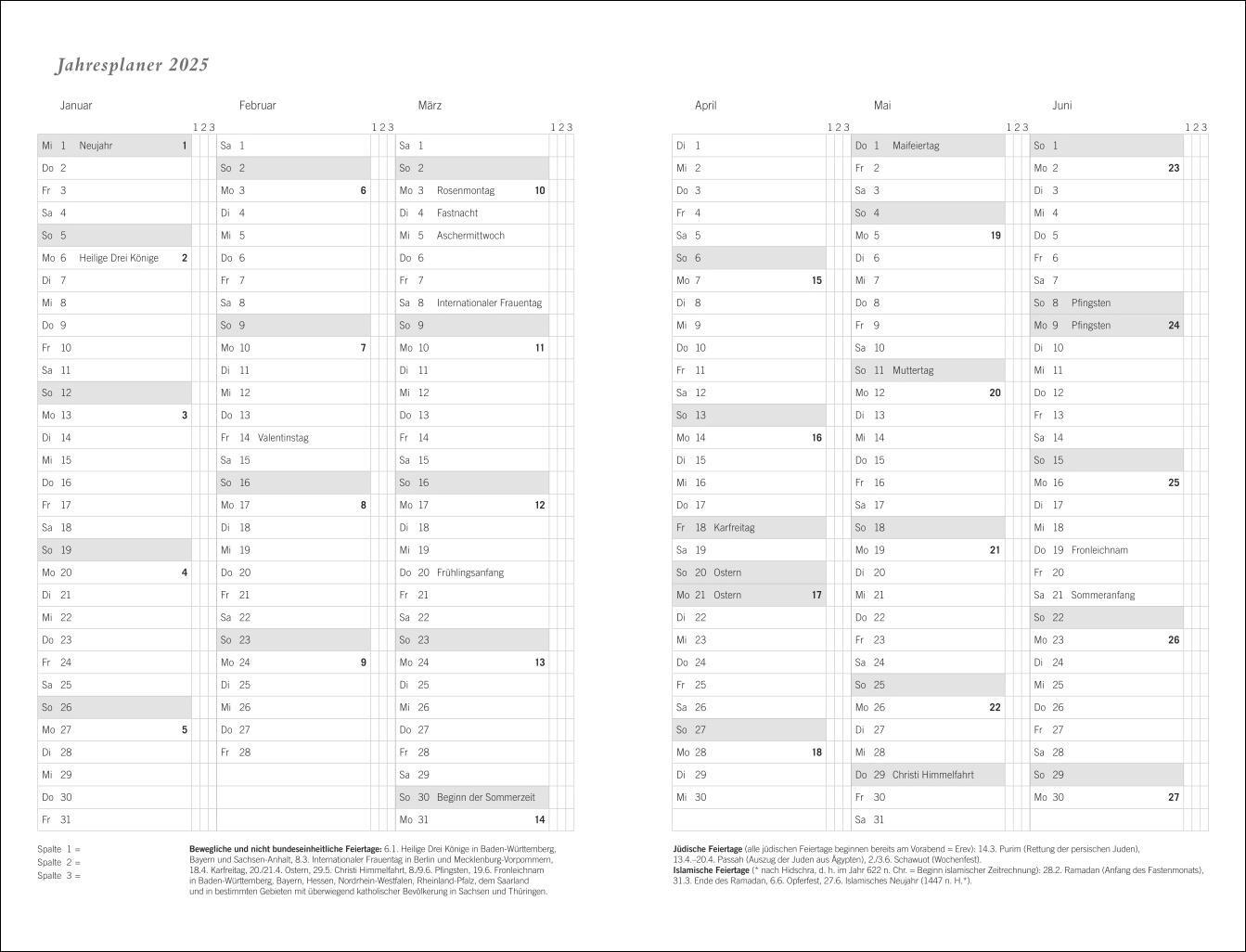 Bild: 9783756407989 | Diario Wochen-Kalenderbuch A6, schwarz 2025 | Buch | Bürokalender Heye