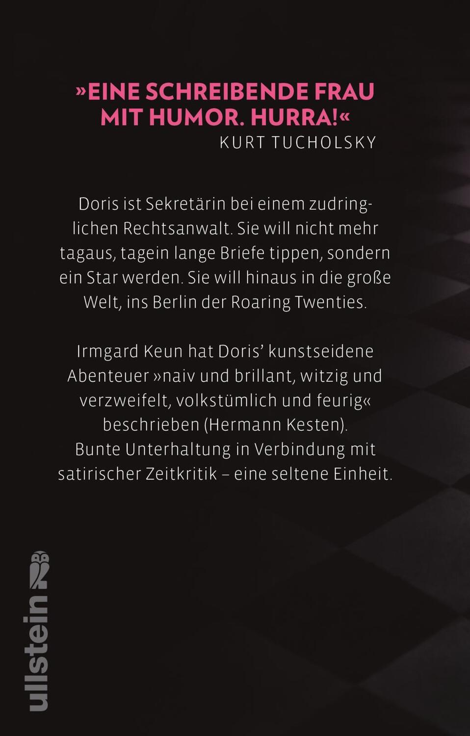 Rückseite: 9783548288765 | Das kunstseidene Mädchen | Irmgard Keun | Buch | 256 S. | Deutsch