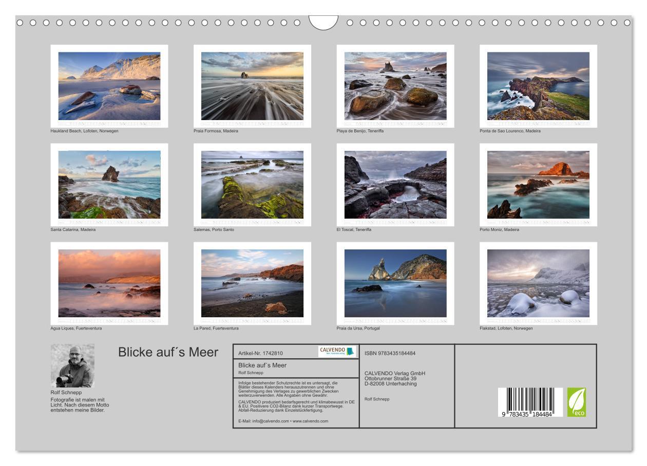 Bild: 9783435184484 | Blicke auf´s Meer (Wandkalender 2025 DIN A3 quer), CALVENDO...