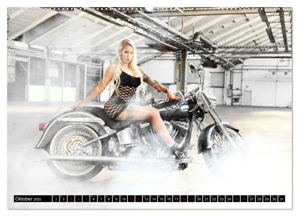 Bild: 9783435096244 | Motorräder und Sexy Girls (hochwertiger Premium Wandkalender 2025...