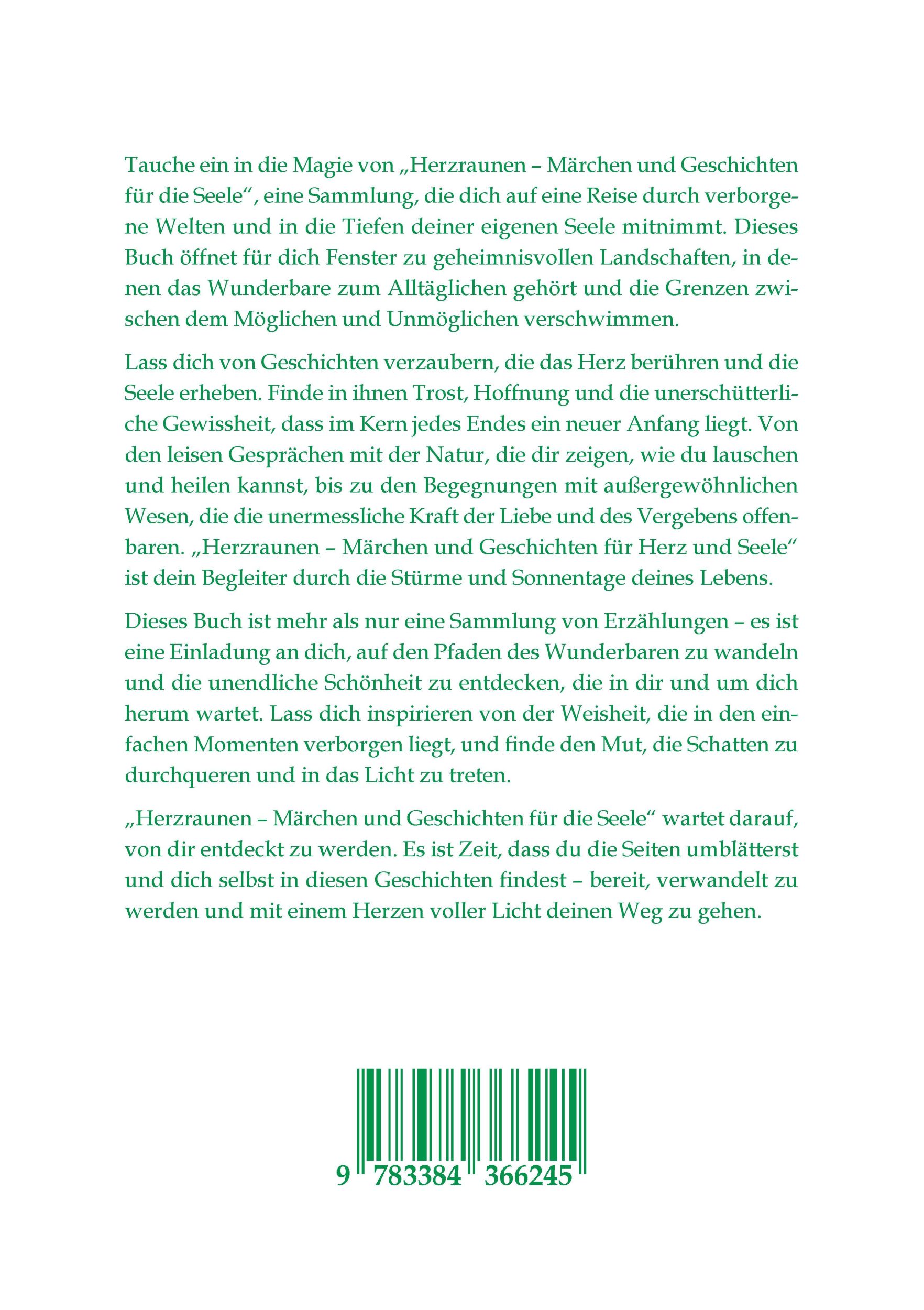 Rückseite: 9783384366245 | Herzraunen | Märchen und Geschichten für die Seele | Tina Isensee