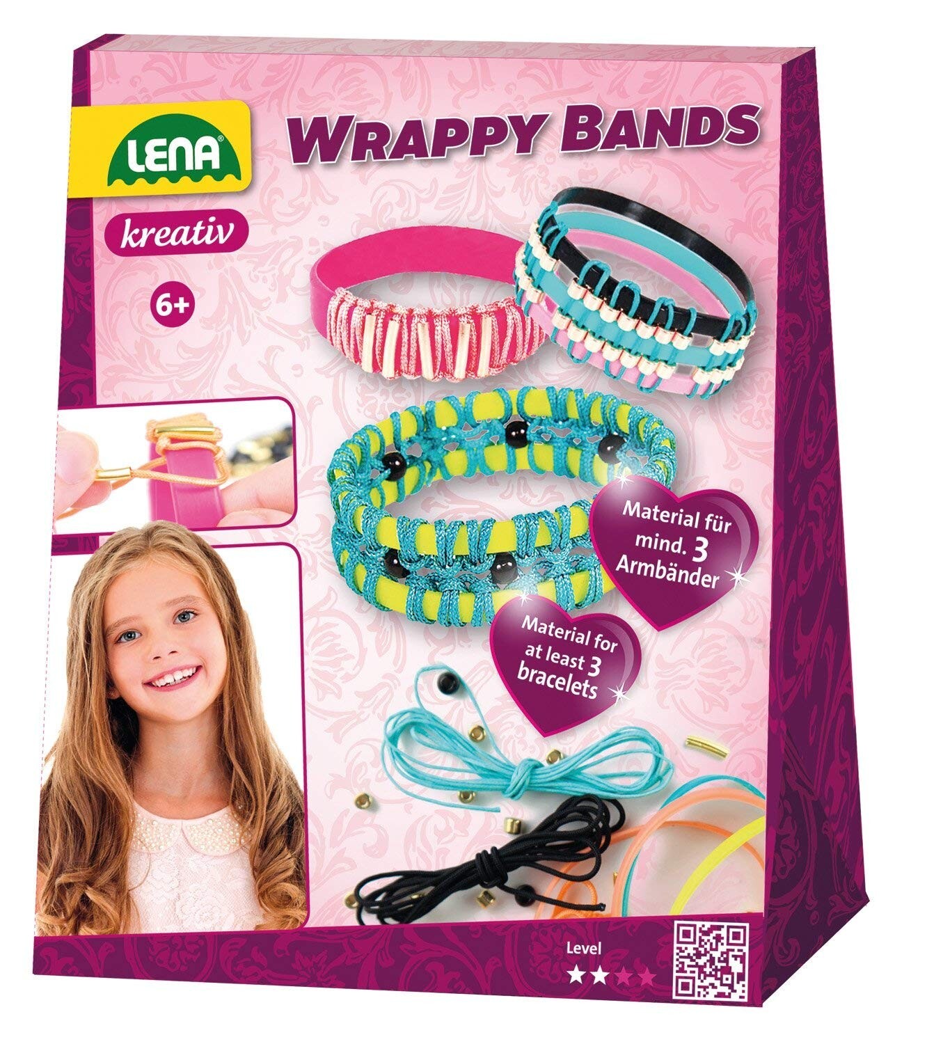 Cover: 4006942862207 | LENA® 42653 - Kreativ, Wrappy Brands, Armbänder, Schmuck, Bastelset