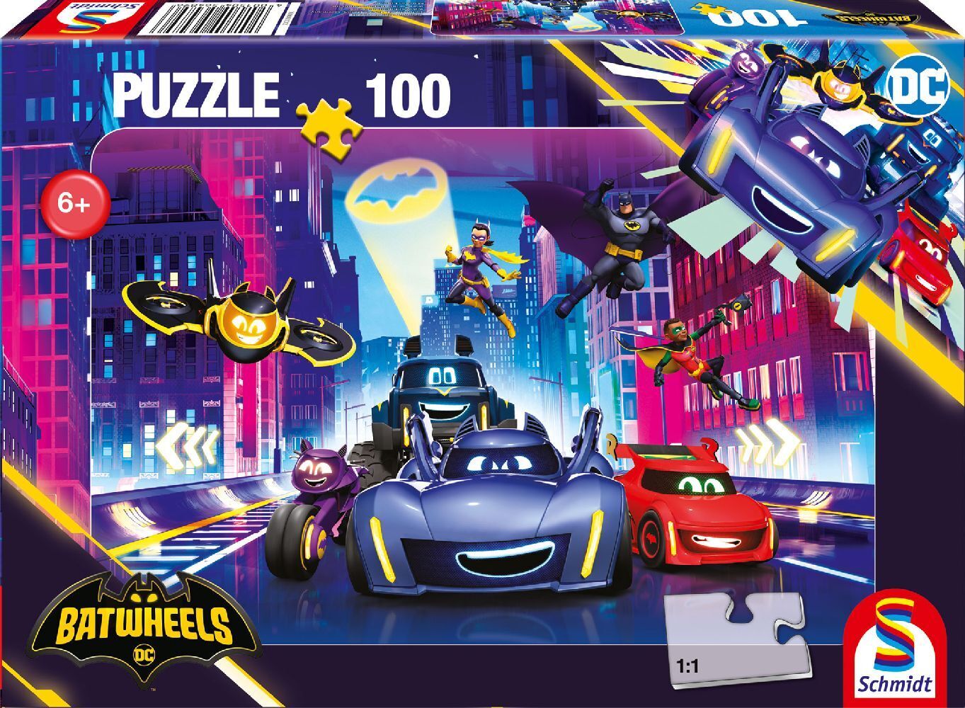 Cover: 4001504564896 | Turbogeladene Action in Gotham City, 100 Teile | Spiel | Schachtel