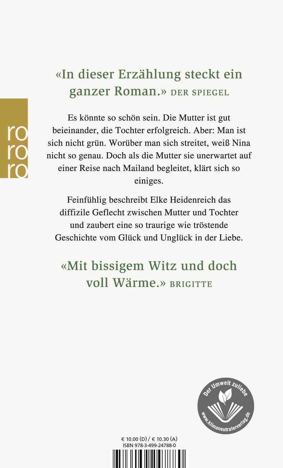 Rückseite: 9783499247880 | Die schönsten Jahre | Vom Glück und Unglück der Liebe | Heidenreich