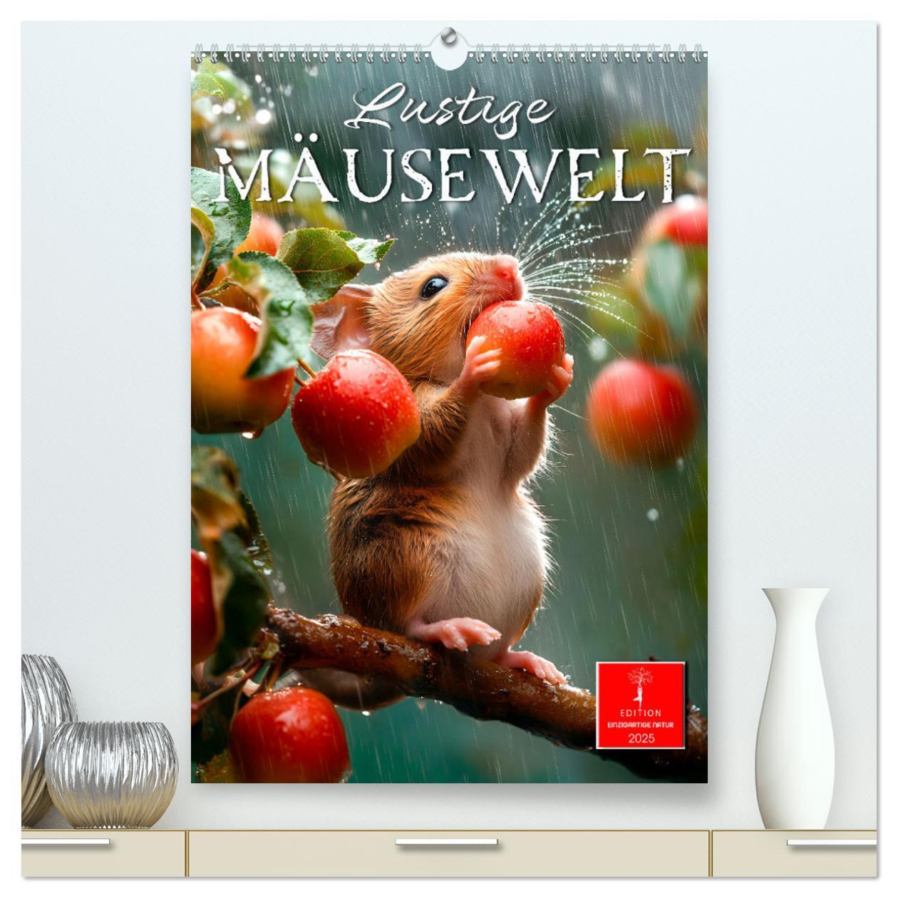 Cover: 9783457217061 | Lustige Mäusewelt (hochwertiger Premium Wandkalender 2025 DIN A2...