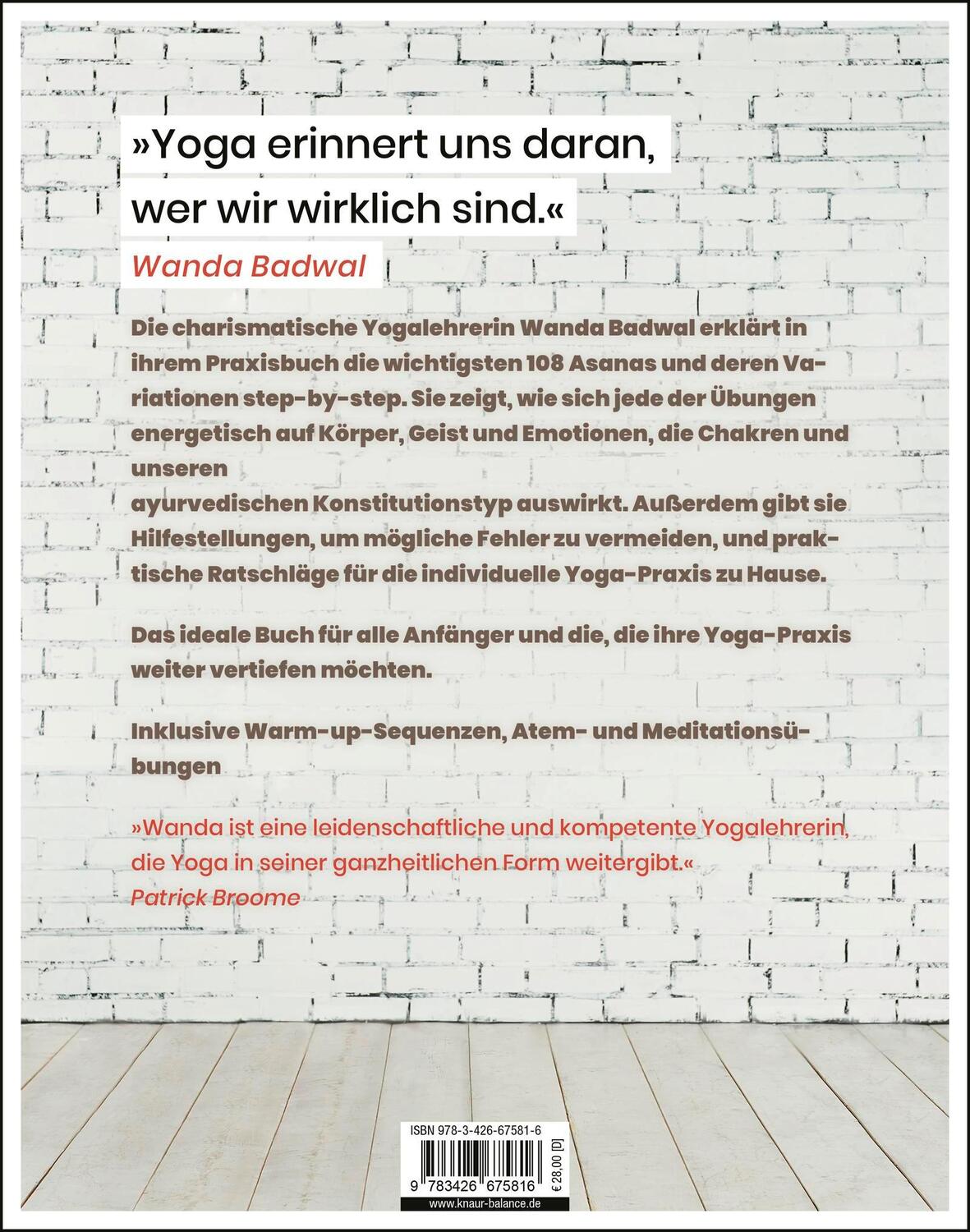 Rückseite: 9783426675816 | Yoga | Die 108 wichtigsten Übungen und ihre ganzheitliche Wirkung