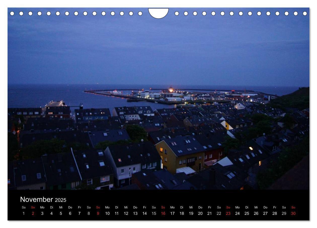 Bild: 9783435806867 | Abend in Helgoland (Wandkalender 2025 DIN A4 quer), CALVENDO...