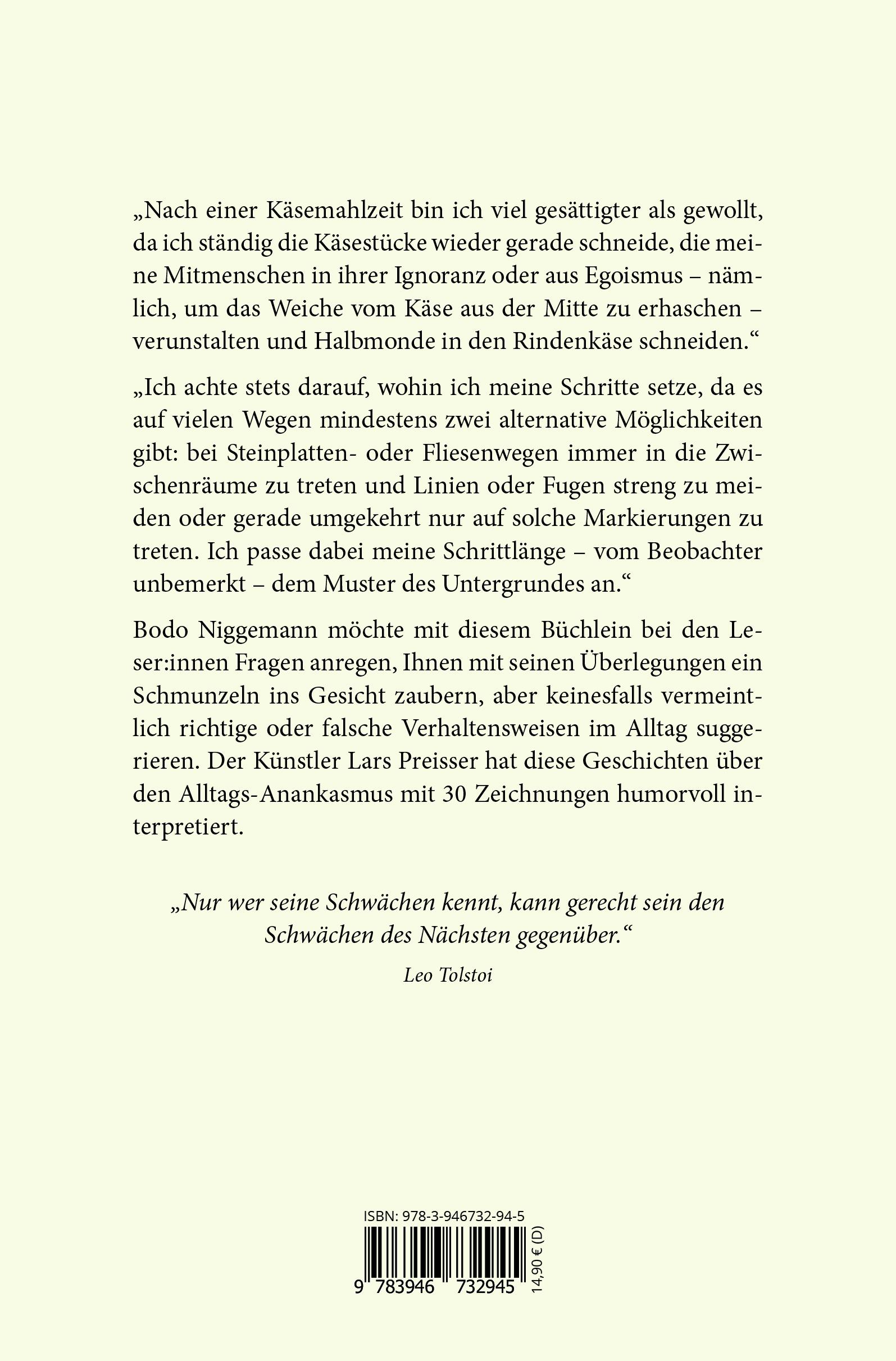 Rückseite: 9783946732945 | Der Alltags-Anankast | Bodo Niggemann | Taschenbuch | 160 S. | Deutsch