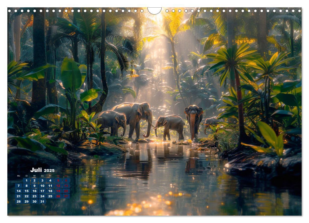 Bild: 9783383798009 | Liebenswerte Elefanten (Wandkalender 2025 DIN A3 quer), CALVENDO...