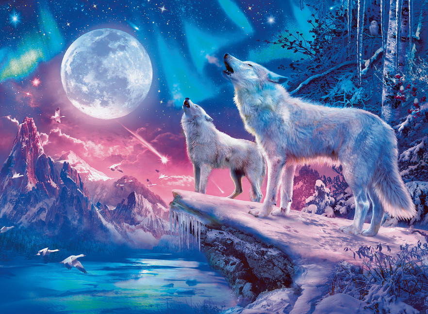 Bild: 4005556149520 | Wolf im Nordlicht (Puzzle) | Spiel | In Spielebox | 14952 | Deutsch