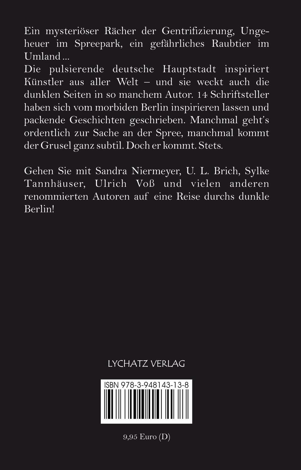 Rückseite: 9783948143138 | Berlin morbid | Uwe Schimunek (u. a.) | Taschenbuch | Deutsch | 2024