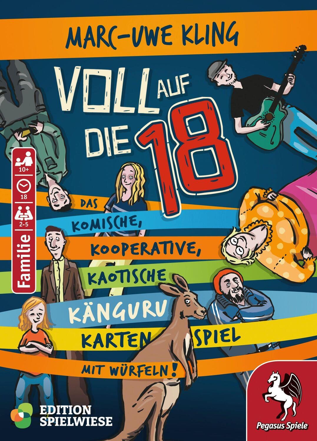 Bild: 4250231734366 | Voll auf die 18 - Das Känguru-Kartenspiel (Edition Spielwiese) | Spiel