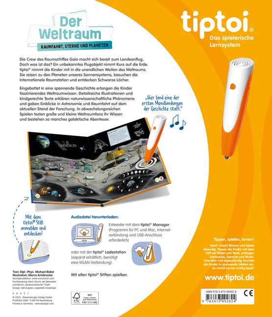 Bild: 9783473492824 | tiptoi® Der Weltraum: Raumfahrt, Sterne und Planeten | Michael Büker