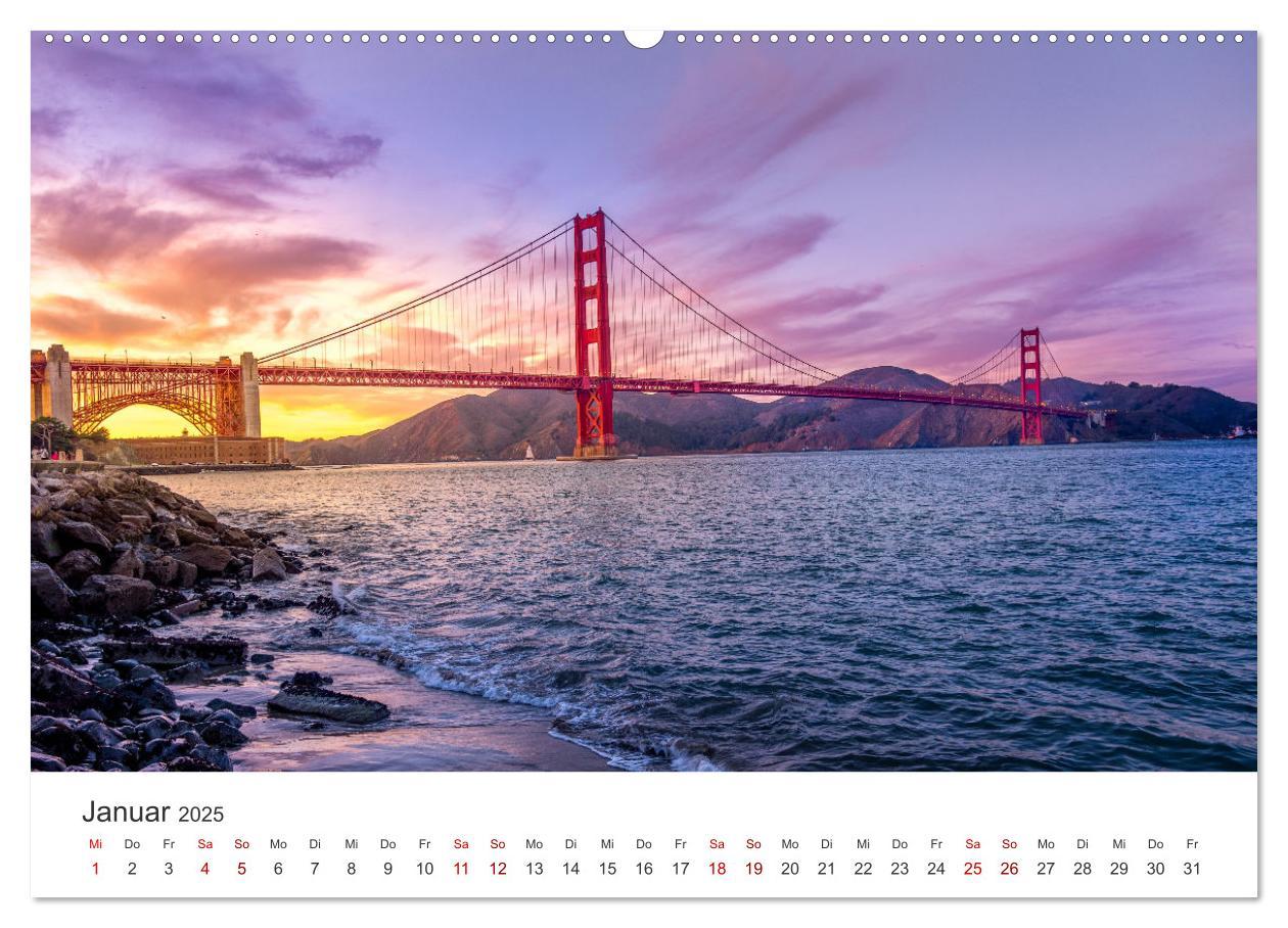 Bild: 9783435007080 | San Francisco - Die Heimat der Golden Gate Bridge. (Wandkalender...