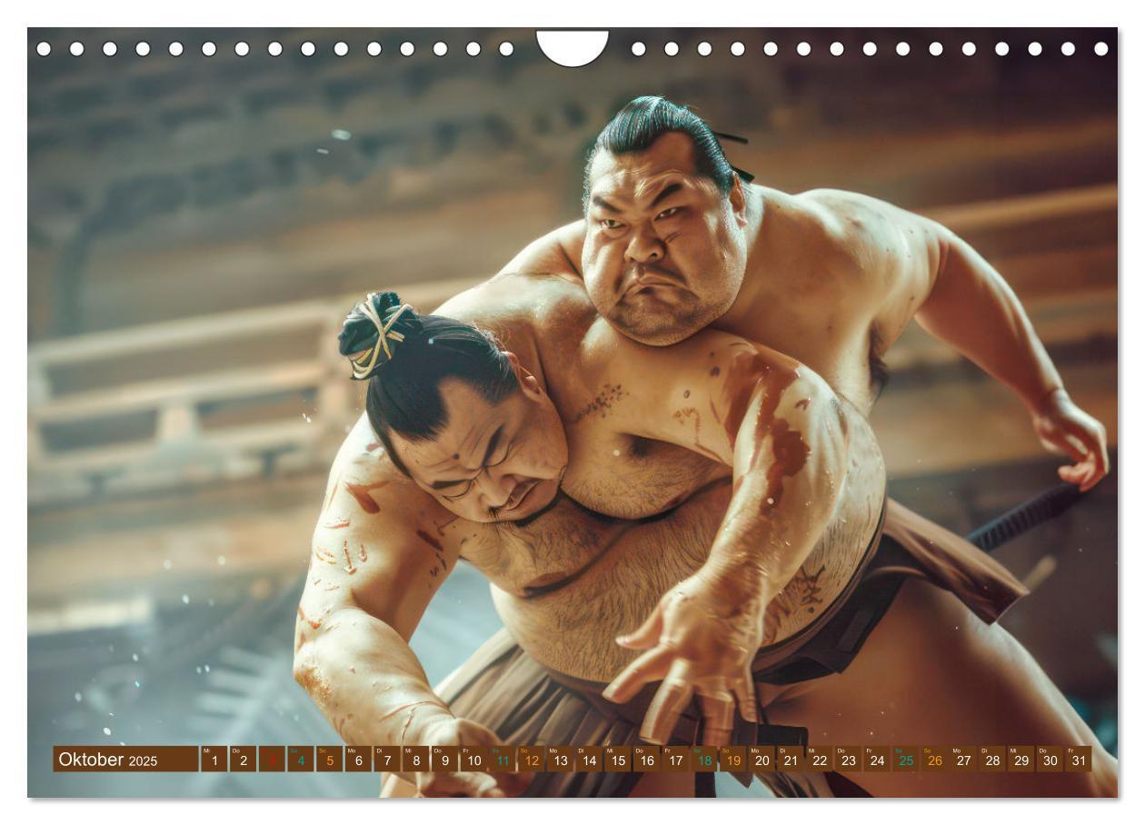 Bild: 9783383809613 | Sumo - Japans schwere Ringer (Wandkalender 2025 DIN A4 quer),...