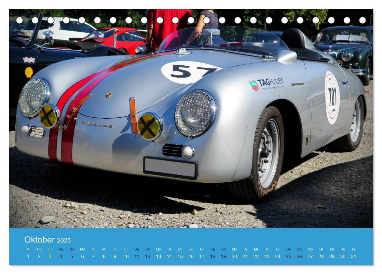 Bild: 9783435133451 | Porsche Classics (Tischkalender 2025 DIN A5 quer), CALVENDO...