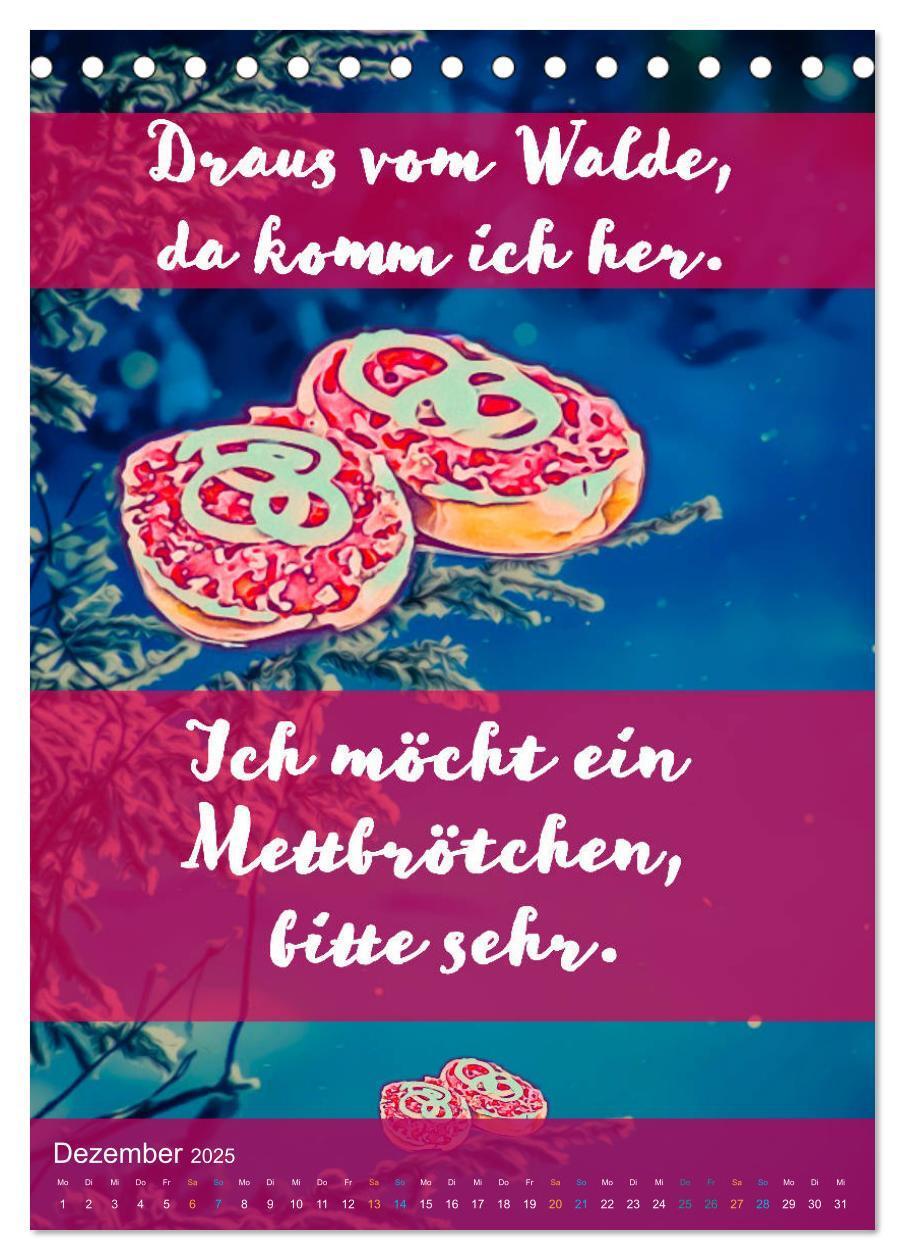 Bild: 9783435934393 | Mettbrötchen Träume - Mettkalender (Tischkalender 2025 DIN A5...