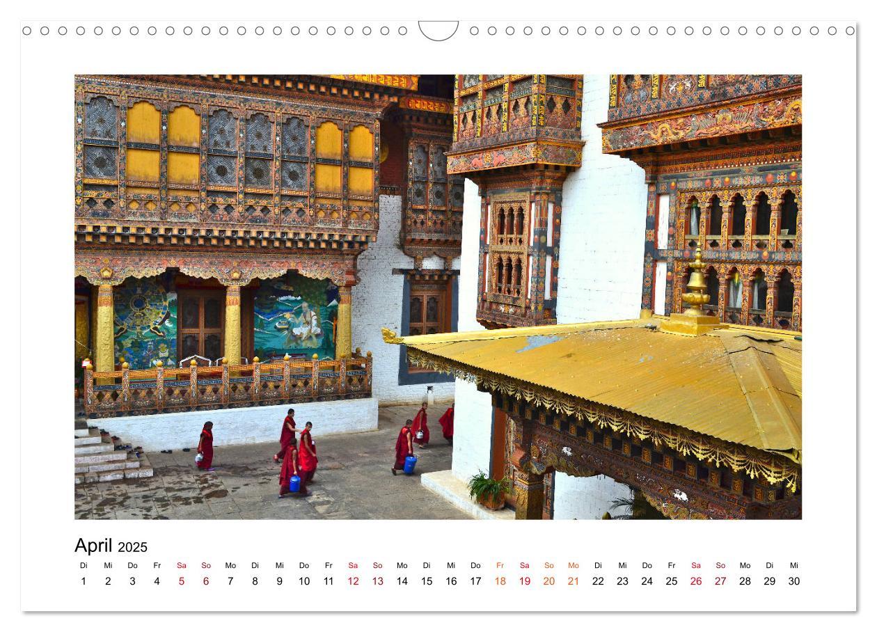 Bild: 9783435127290 | Bhutan ¿ Berge, Buddhismus &amp; Bruttonationalglück (Wandkalender 2025...