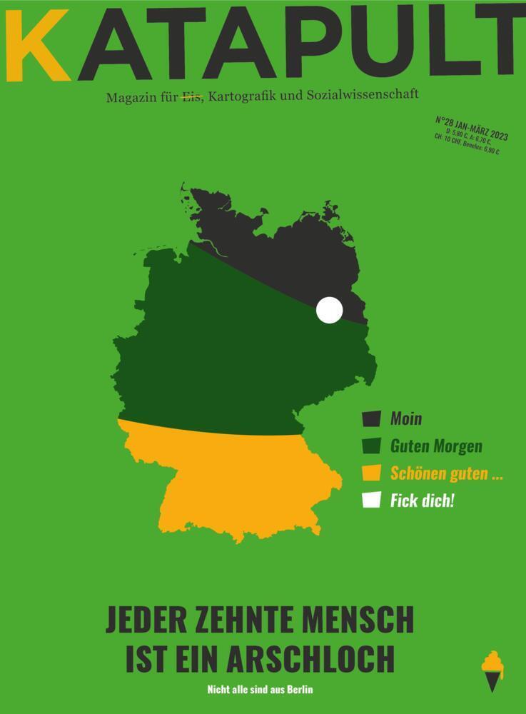 Cover: 9783948923624 | KATAPULT Magazin Ausgabe 28 | Jeder zehnte Mensch ist ein Arschloch