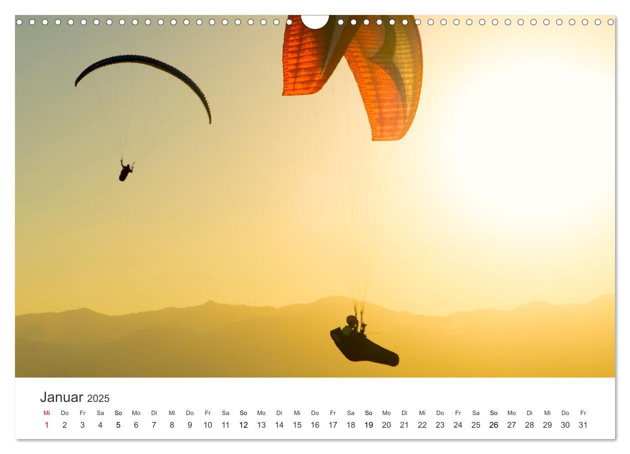 Bild: 9783383958090 | Paragleiten - Der Wunsch vom Fliegen. (Wandkalender 2025 DIN A3...