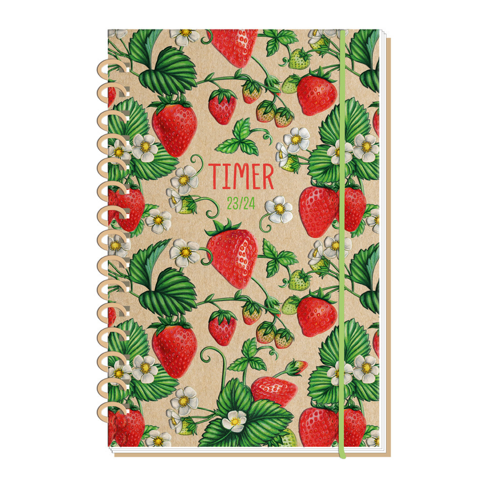 Cover: 9783965529175 | Trötsch Schülerkalender Flexi Spiralbindung Strawberry 23/24 | Co.KG