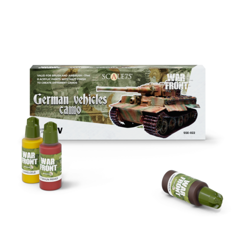 Cover: 8423153054003 | Paint Set Warfront GERMAN VEHICLES CAMO | englisch | SCALE75 PAINTS