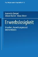 Cover: 9783810031587 | Erwerbslosigkeit | Ursachen, Auswirkungen und Interventionen | Buch