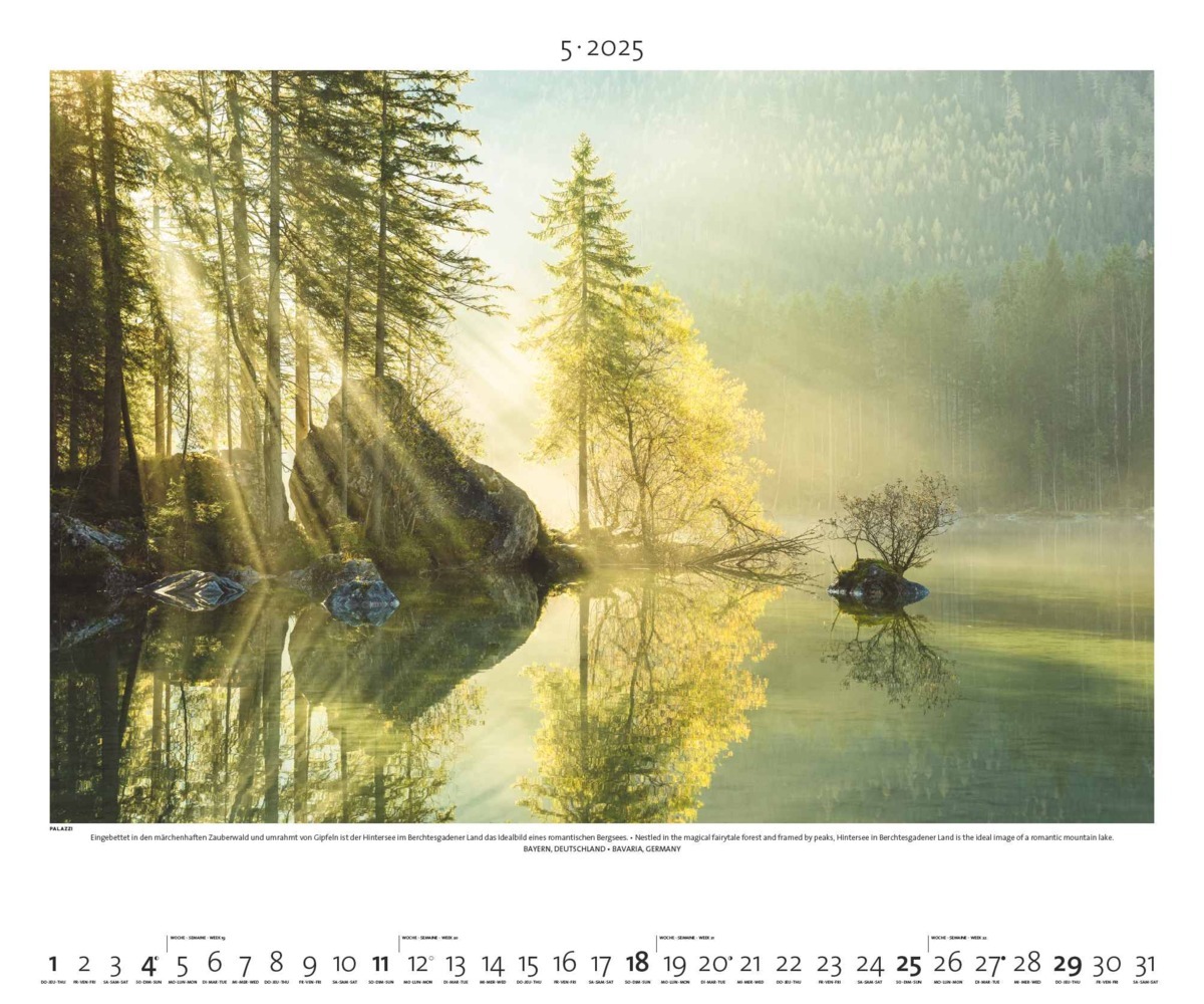 Bild: 4251734300751 | PALAZZI - Landschaft im Licht 2025 Wandkalender, 60x50cm,...