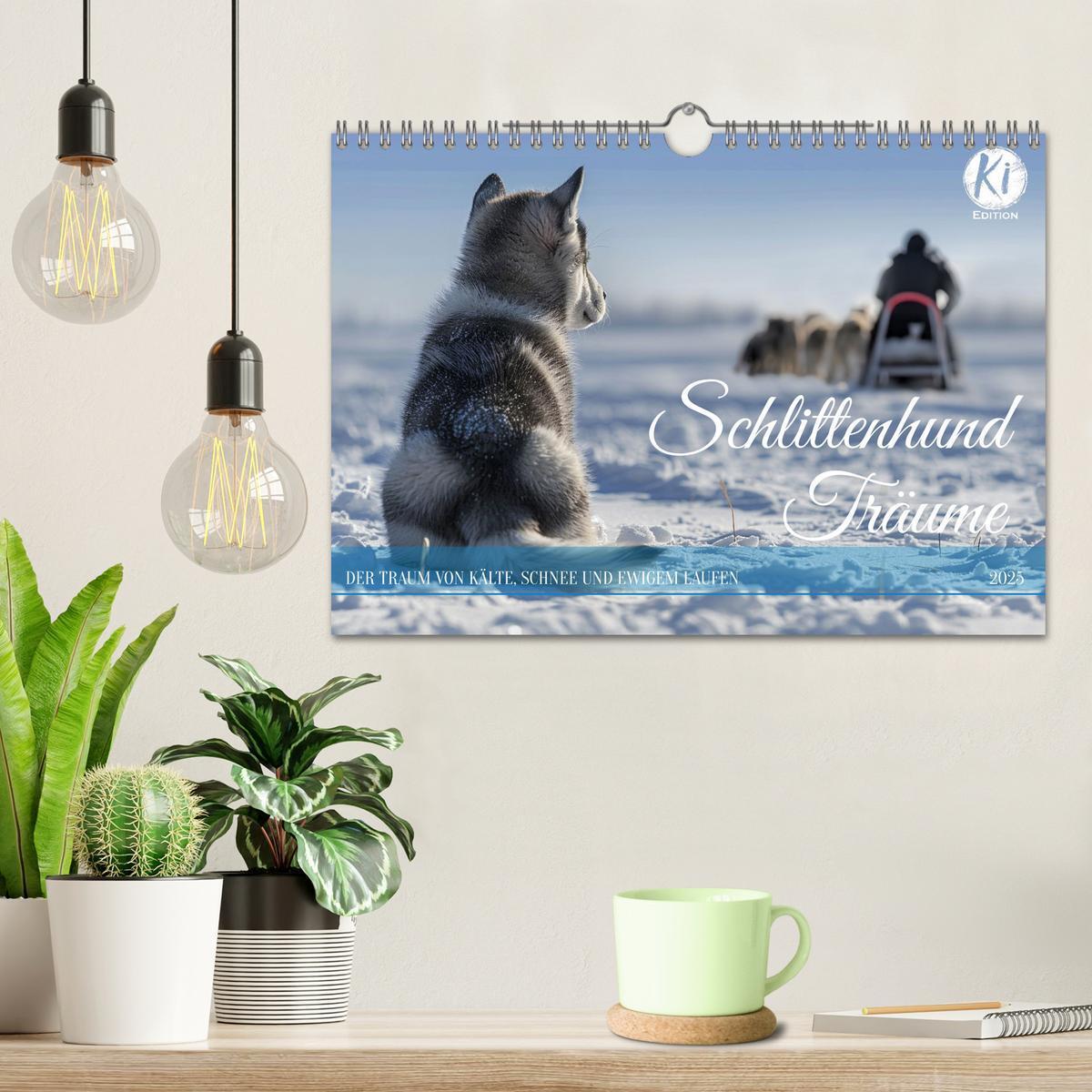 Bild: 9783383831232 | Schlittenhund Träume (Wandkalender 2025 DIN A4 quer), CALVENDO...