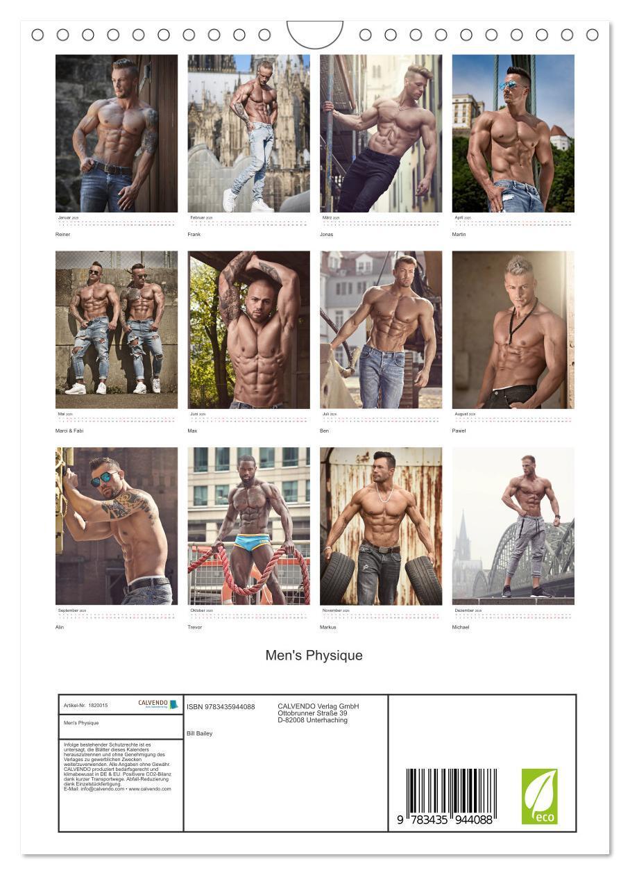 Bild: 9783435944088 | Men's Physique (Wandkalender 2025 DIN A4 hoch), CALVENDO...