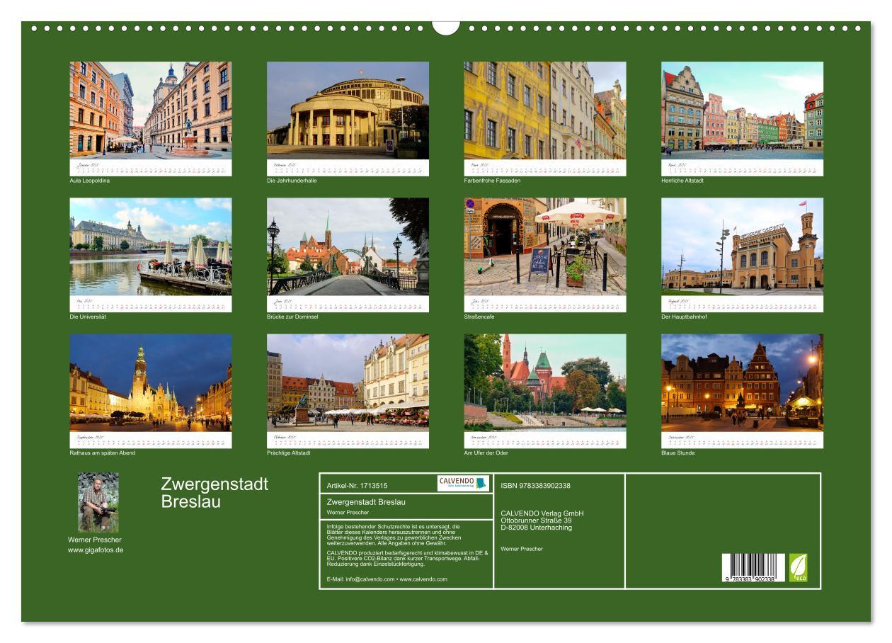 Bild: 9783383902338 | Zwergenstadt Breslau (Wandkalender 2025 DIN A2 quer), CALVENDO...