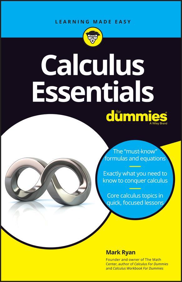 Cover: 9781119591207 | Calculus Essentials for Dummies | Mark Ryan | Taschenbuch | Englisch