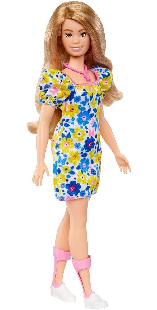 Bild: 194735093854 | Barbie Fashionistas Puppe mit Down-Syndrom im Blümchenkleid | Stück