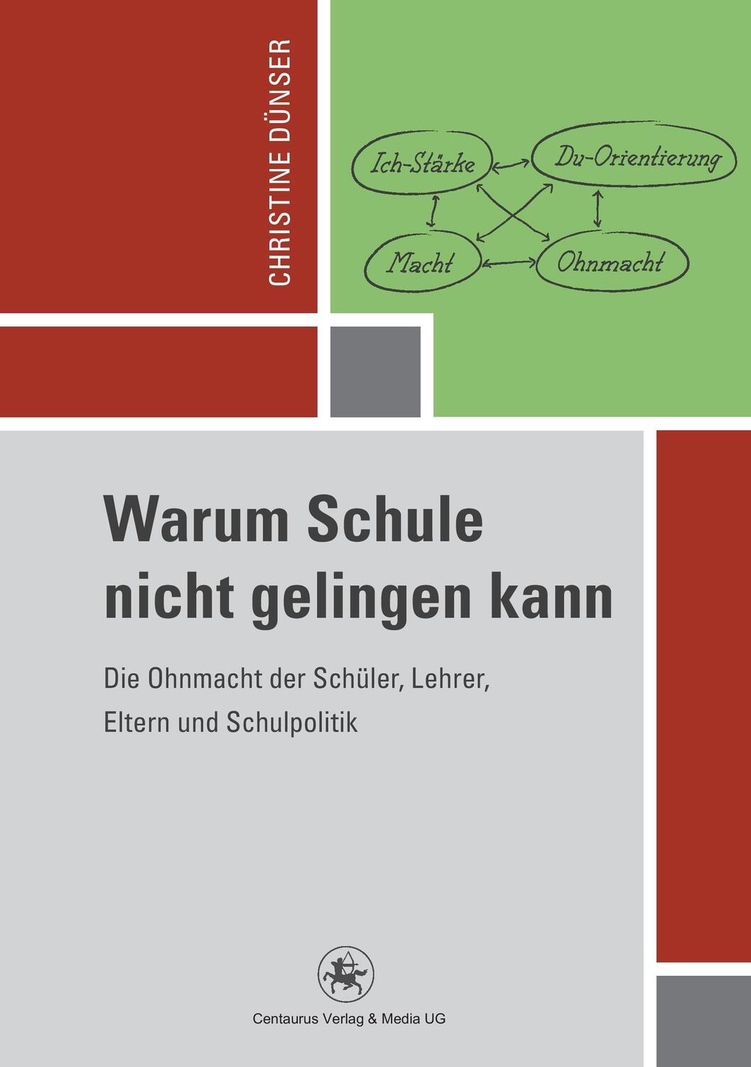 Cover: 9783862261529 | Warum Schule nicht gelingen kann | Christine Dünser | Taschenbuch | x