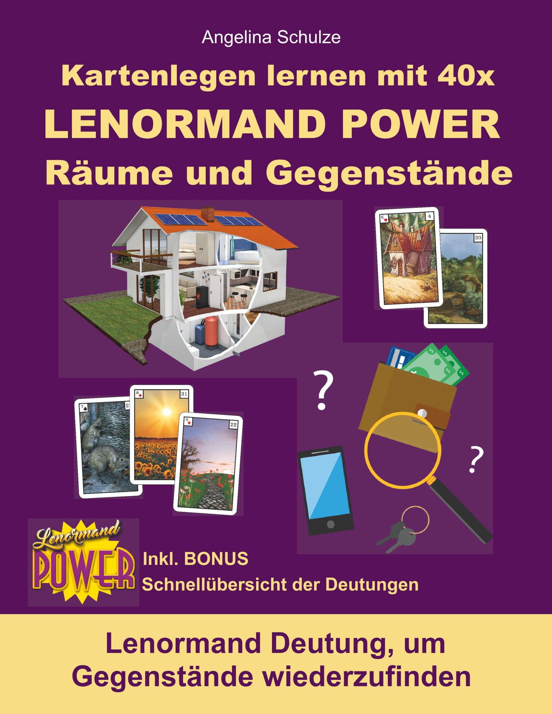 Cover: 9783943729931 | Kartenlegen lernen mit 40x LENORMAND POWER Räume und Gegenstände