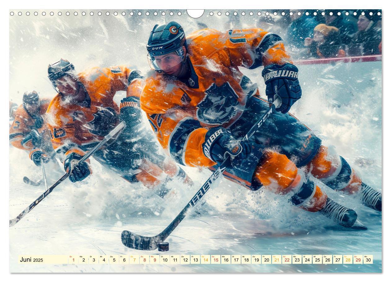 Bild: 9783383776939 | Eishockey - tolle Momente (Wandkalender 2025 DIN A3 quer), CALVENDO...